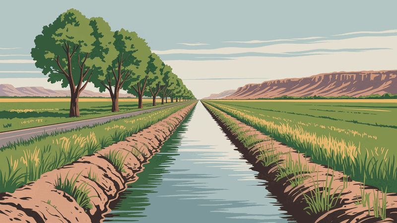 Illustration of the Twin Falls area, southern Idaho